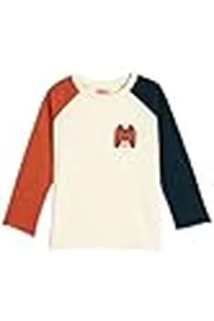 Koton Babyboys T-shirt met lange mouwen en ronde hals, tijger, bedrukt met kleurblok, katoen, , 2-3 Jaar