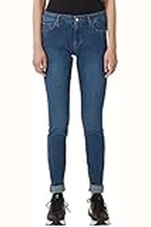 QS by s.Oliver S.Oliver Skinny jeans voor dames, blauw (Blue Denim 56z6)., 32W x 34L