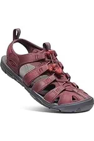 Keen Clearwater CNX Leather-w damessandalen, Wine Red Dahlia Leather, 40.5 EU