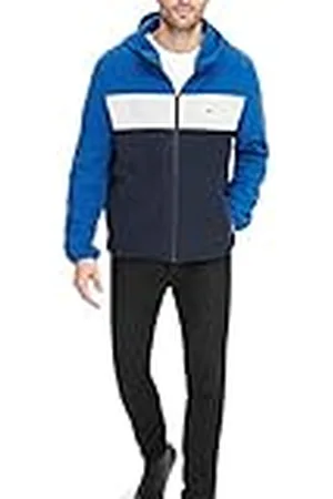 Tommy Hilfiger Performance fleecejack met capuchon voor heren, koningsblauw/wit/marineblauw, S