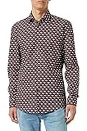 HUGO BOSS Heren Kenno Shirt, Black1, 40