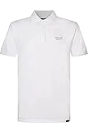 Petrol Industries INDUSTRIES Poloshirt voor heren, korte mouwen, M-1040-POL904, kleur: lichtwit, maat: XS, , XS