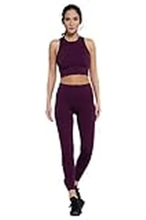 Heart And Soul Koby-Shiny Ribbed sportlegging voor dames, , Eén maat