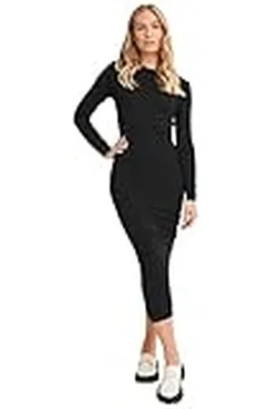NA-KD Gebreide midi-jurk voor dames, casual jurk, , XXS