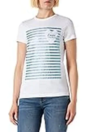 Moschino Dames Slim fit Short-Sleeved T-shirt, Optical White, 40, , 40