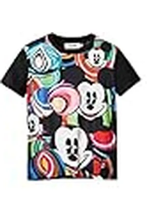 Desigual Dames Ts_Mickey Marbles T-shirt, , S