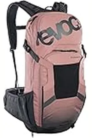 Evoc FR ENDURO 16 fietsrugzak, rugzak voor fietstochten (LITESHIELD RUGBESCHERMING 95%, helmhouder, beschermers, gereedschapsvak, compartiment voor drinkblaas 3l, maat: M/L), Dusty Pink/Carbon Grey