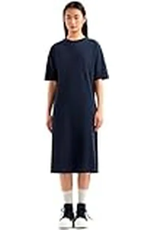Armani Exchange Blue Edition, logopatch, casual jurk, blauw, L, , L