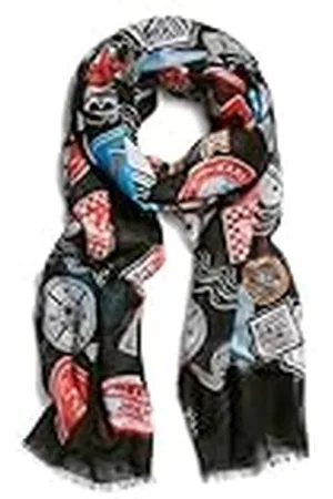 Karl Lagerfeld Paris Damesaccessoires sjaal, zwart, 0S, zwart, één maat, Zwart, One Size