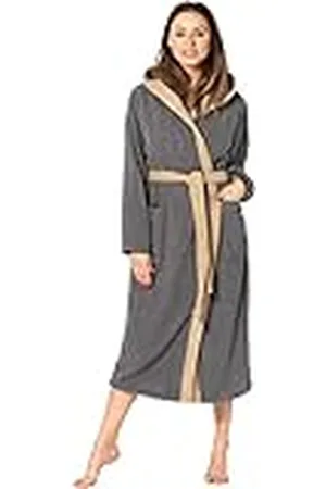 Ladeheid Dames Badjas van 100% Katoen LA40-191 ( , XL)