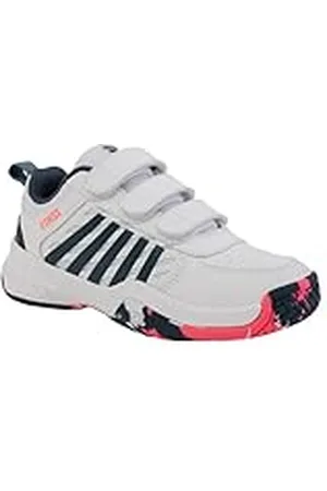 K-Swiss Court Express 2 Straps tennisschoenen, wit/stargazer/neon blaze, EU 28,5, , 28.5 EU