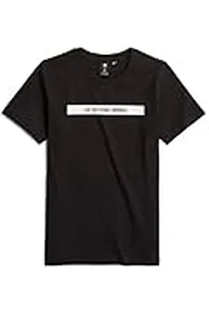 G-Star RAW T-shirt voor jongens ss Regular T-Shirt, Schwarz (dk Black D25534-01-6484), , XS