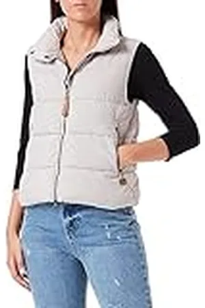 Camel Active Korte cropped gewatteerde bodywarmer voor dames, , 48