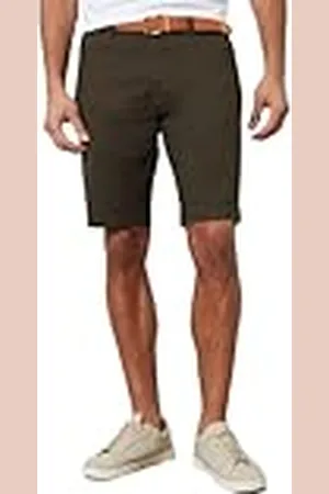 Threadbare Heren Conta Geweven Riem Chino Short Casual, , 38W