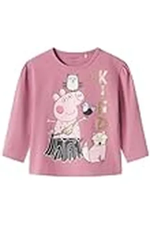 NAME IT Meisjes Nmforra Peppapig Ls Top Cplg shirt met lange mouwen, , 92
