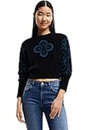 Desigual Black JERS_Rita 2000 Sweater voor dames, maat XS