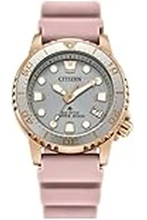 Citizen Analoog dameshorloge op zonne-energie met rubberen armband EO2023-00A, , Riemen.
