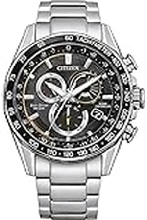 Citizen Heren chronograaf Eco-Drive horloge met roestvrij stalen armband, , Eén maat, armband