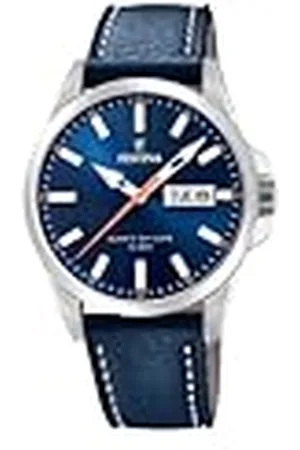 Festina Analoog kwartshorloge voor heren, met leren armband F20358/3, armband