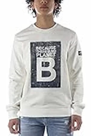 ECOALF Becaralf Sweatshirt voor heren, zonder capuchon, katoen, gerecycled weefsel, katoen, comfortabel en licht, , L