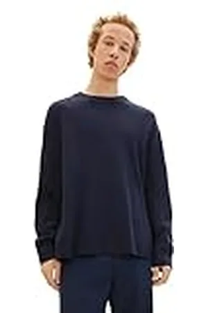 TOM TAILOR Heren Loose Fit Crew-Neck Gebreide Trui, , S, , S