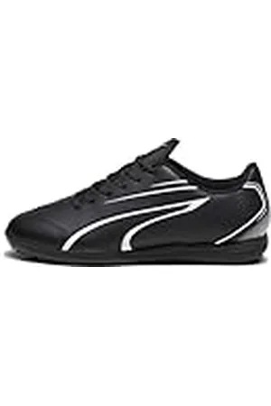 PUMA Uniseks Vitoria Tt Jr voetbalschoen voor kinderen, Zwart Wit, 4.5 UK