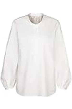 Seidensticker Damesblouse met opstaande kraag, modieuze blouse, regular fit, opstaande kraag, lange mouwen, 100% katoen, , 42