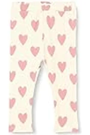 Koton Babygirls Heart Printed Elastische Tailleband Geribbeld Katoen Leggings, , 18-24 Monate