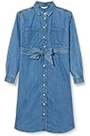 Noppies Maternity damesjurk Athens verpleegkundige lange mouwen jurk, medium blue washh-P044, S, , 36