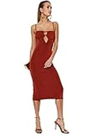 Trendyol Gebreide jurk voor dames, shift fit gebreide jurk, , 38