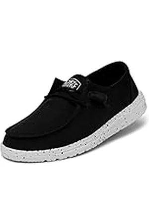Hey dude Wendy Slub Canvas Moc Toe Shoes voor dames, Donkerblauw, 40 EU