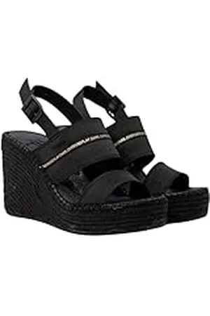 Replay JESS Double damessandalen met sleehak, 003 zwart, 39 EU, , 39 EU