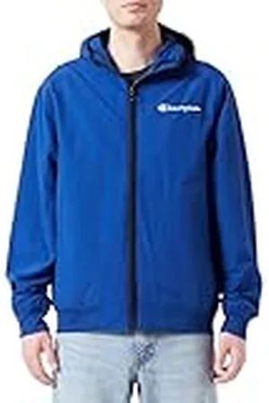 Champion Legacy Outdoor - Spring Summer Contrast Small Script Logo WR Taslon jas met capuchon, elektrisch , S heren SS24, , S