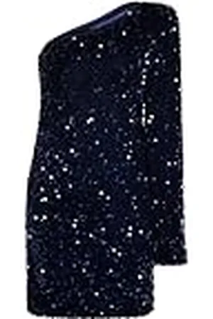NAEMI Dames One Shoulder mini-jurk 19229184-NA01, marine, M, , M