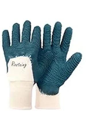 ROSTAING PROTECT Handschoenen - Paar gemengde latex tuinhandschoenen voor rozen en kleine doorns - Waterdichte bescherming - Ideaal voor het snoeien van doorns - Beschermende handschoenen -Groen Blauw