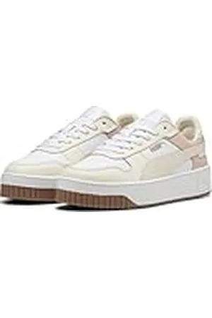 PUMA Carina Street dames Sneaker Low top, Witte Alpine Sneeuw Frosted Ivoor, 42 EU
