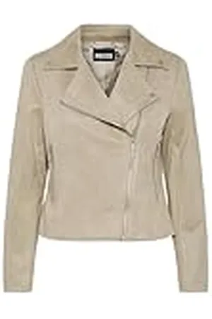 Pieces® Biker Jacket Pcbeminda Motorjack, Crockery, XS Dames, Crockery, XS