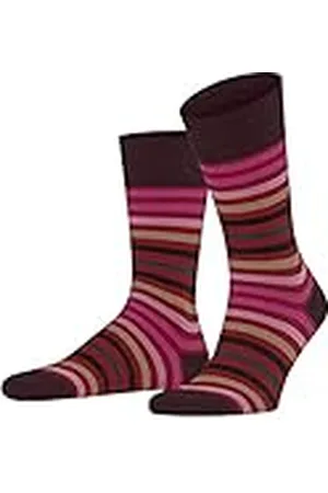 Falke Heren Sokken Tinted Stripe M So wol katoen gedessineerd 1 paar, , 43-46