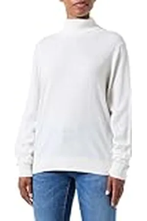 Armani Exchange Dames Turtle Neck, Geribbelde manchetten, Geborduurd Logo Sweater, , XL