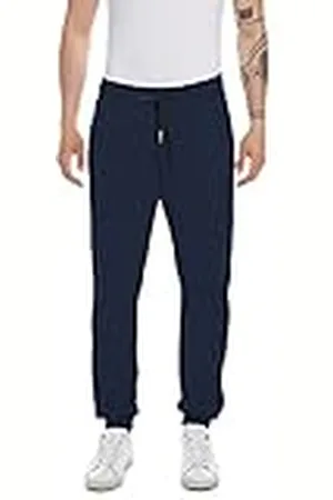 Replay Joggingbroek voor heren met trekkoord, Blauw 085, XS
