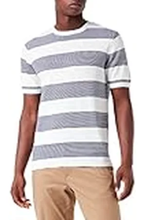 TOM TAILOR Uomini Gebreid shirt met strepen 1032032, , L