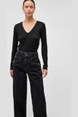 Mavi Damesshirt met lange mouwen, V-hals, , L, , L