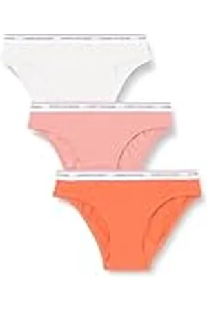Tommy Hilfiger Dames 3-pack bikini (Ext Maten) Crushed Coral/Coral Clay/Barely T XS, , XS