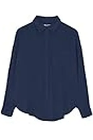 ECOALF Inalf Dameshemd met lange mouwen, linnen, onregelmatige pasvorm, basic overhemd, , S