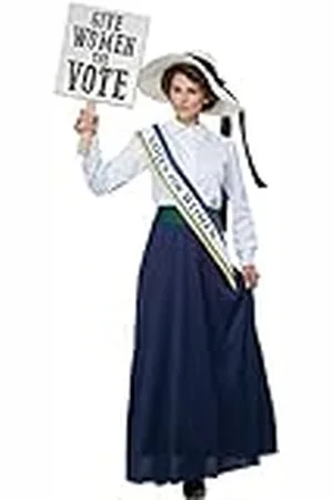 California Costumes American Suffragette Dameskostuum, , XL