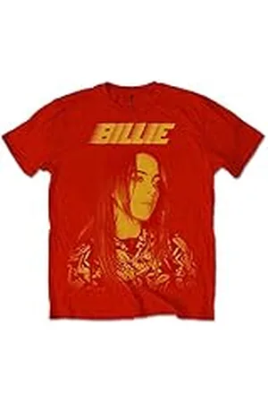 Billie Eilish T-Shirt # S Unisex Red # Racer Logo Jumbo