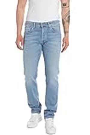Replay Grover Original Collection Slim Straight Leg Jeans voor heren, , 33W / 32L