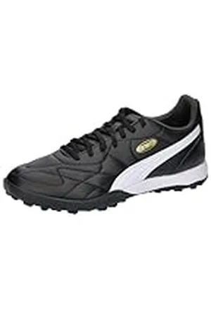 PUMA Heren King Top Tt Botas de fútbol, Zwart Wit Goud, 36 EU