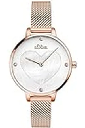 QS by s.Oliver Analoog quartz dameshorloge met roestvrijstalen armband SO-3473-MQ