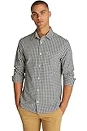 Tommy Hilfiger Heren TJM POPLIN geruit overhemd DM0DM21115 L/S shirt, , M, , M